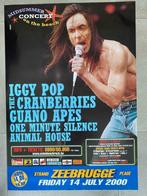 Poster Midsummer Concert Zeebrugge 2000 - Iggy Pop, Comme neuf, Enlèvement ou Envoi