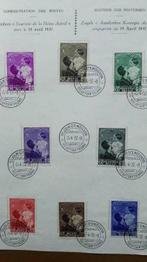 Koningin Astrid 447/54 herdenkingsblad dagstempel 15.4.1937, Postzegels en Munten, Postzegels | Europa | België, Ophalen of Verzenden