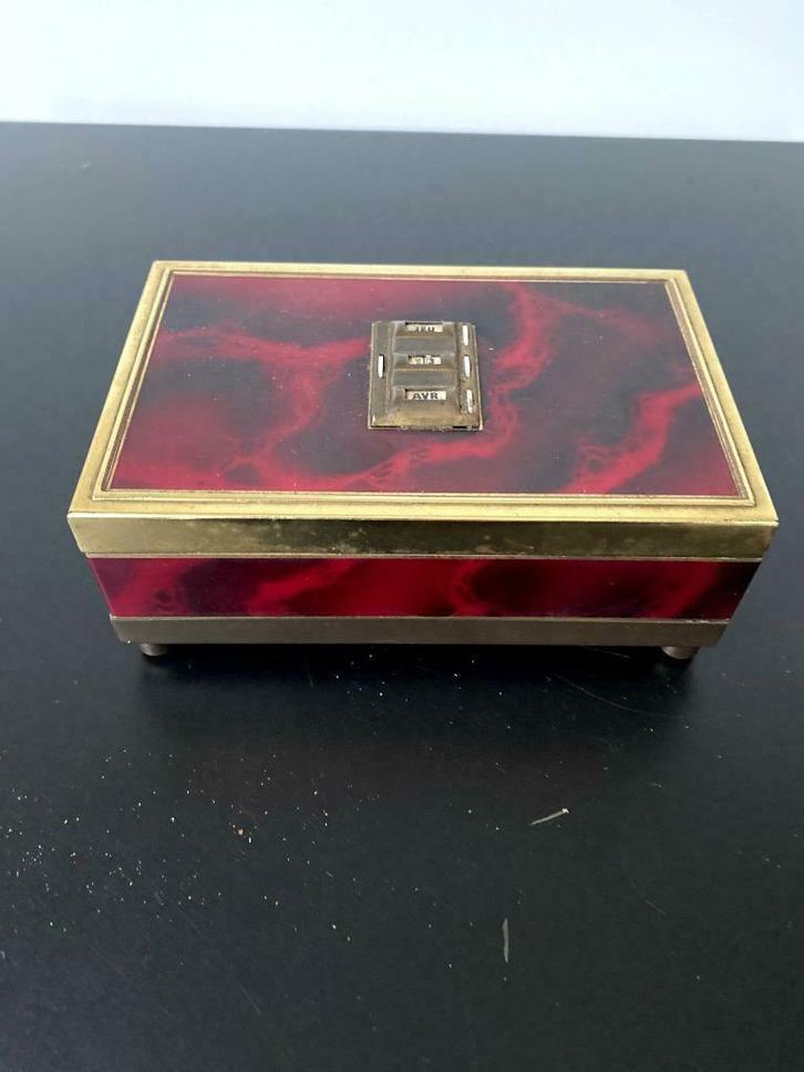 Brocante Sigarettendoosje Art Deco Jaren 50, Antiek en Kunst, Curiosa en Brocante, Ophalen of Verzenden