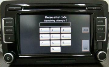 RNS 300 / RNS 310 / RNS 510 Radio code Vw,Skoda,Audi en Seat beschikbaar voor biedingen