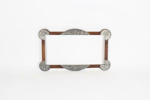 cadre Art Nouveau en bois (pour miroir), Antiquités & Art, Antiquités | Miroirs, 50 à 100 cm, Moins de 100 cm, Rectangulaire, Enlèvement ou Envoi