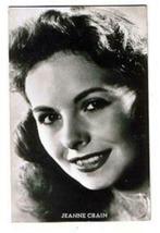 oude prentkaart Jeanne Crain - postcard - PHOTO card, Photo, Enlèvement ou Envoi, Neuf