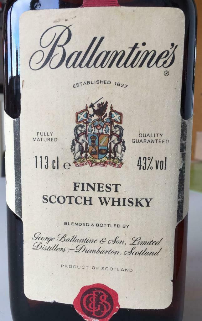 Ballantine's Finest Blended Scotch Whisky - 1980s (43%, 113cl)