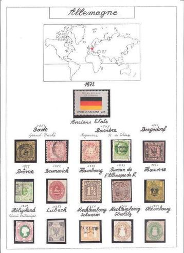 COLLECTION mondiale de timbres: 7 ALBUMS :1 timbre par pays