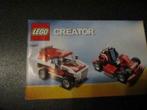 Lego Creator 3 in 1 super sportwagen 5867, Ophalen of Verzenden, Zo goed als nieuw, Complete set, Lego