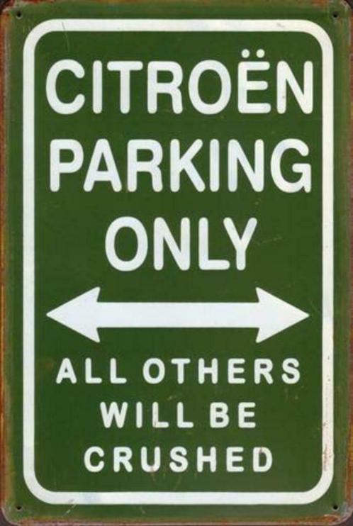 Plaque murale en métal rouillé Citroën Parking Only, Autos : Pièces & Accessoires, Autres pièces automobiles, Citroën, Neuf, Enlèvement ou Envoi