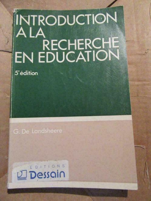 introduction à la recherche en éducation 5ème édition, Livres, Livres Autre, Utilisé, Enlèvement