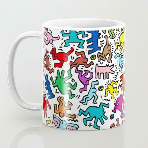 Exclusieve Keith Haring koffiemok, Antiek en Kunst, Kunst | Designobjecten, Ophalen of Verzenden