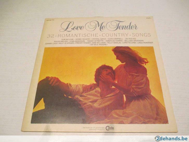 dubbele lp Love me Tender, CD & DVD, Vinyles | Country & Western, Enlèvement ou Envoi