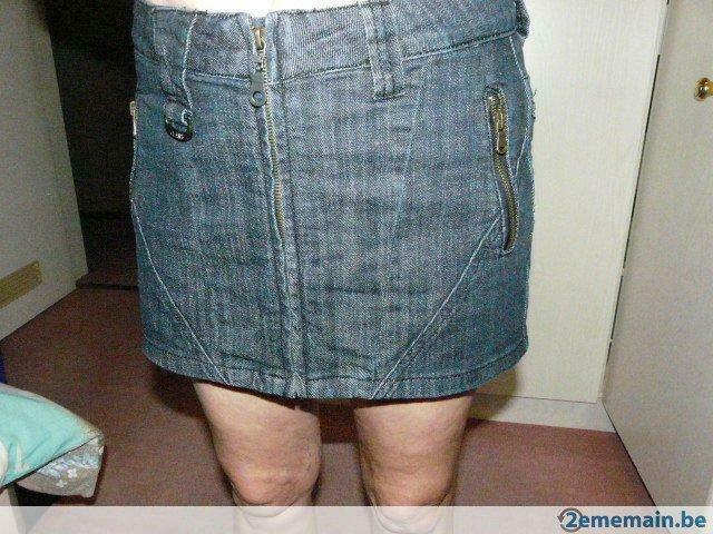 Jupe en jeans ;, Kleding | Dames, Rokken, Gedragen, Ophalen of Verzenden