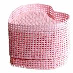 50x coeur rose osier boîtes à dragées bonbonnières baptême, Ophalen, Nieuw, Versiering