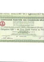 Cie Maritime des Chargeurs Réunies, 1950 tot 1970, Obligatie of Lening, Verzenden