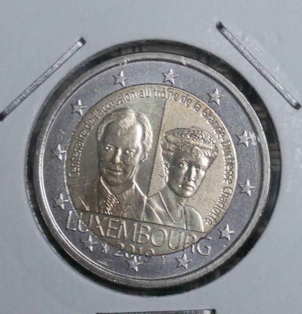 2 euro Luxemburg 2019 UNC Groothertogin Charlotte, Ophalen of Verzenden, Luxemburg, 2 euro, Setje