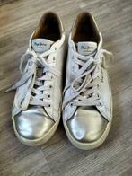 Pepe jeans sneakers wit met goud maat 37, Gebruikt, Ophalen of Verzenden