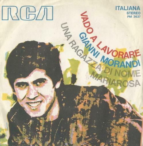 Gianni Morandi – Vado a lavorare / Una ragazza di nome Maria, Cd's en Dvd's, Vinyl Singles, Single, Pop, 7 inch, Ophalen of Verzenden