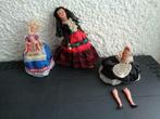 Anciennes poupées folklorique. 3 Pièces. Vintage 1900. N° 3, Collections, Utilisé, Enlèvement ou Envoi