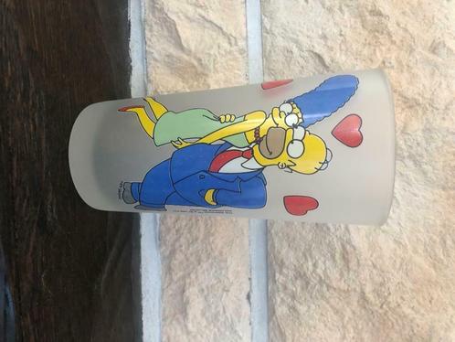 Vintage glas The Simpsons: Homer & Marge 1996, Verzamelen, Glas en Drinkglazen, Gebruikt, Frisdrankglas, Ophalen of Verzenden