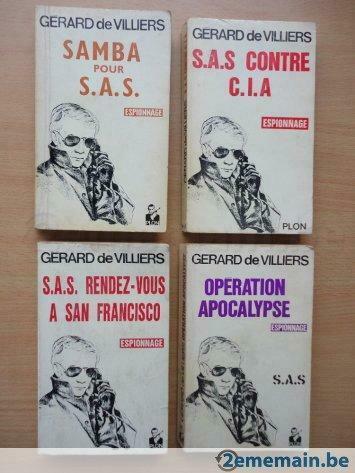 4 S.A.S. de Gérard de Villiers chez Plon à 3 euros pièce sas, Livres, Thrillers, Utilisé, Enlèvement ou Envoi