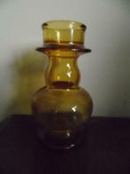 Geel glazen vaas, Huis en Inrichting, Woonaccessoires | Vazen, Ophalen of Verzenden, Gebruikt, Geel