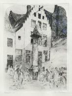Henri Geertsen - Mooie ets - Sint Nikolaasplaats - Antwerpen, Ophalen