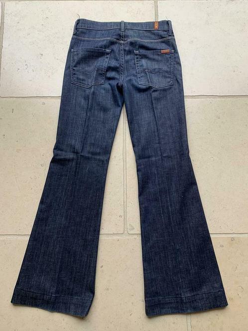 Donkerblauwe jeans met brede pijpen '7 For All Mankind', 27, Kleding | Dames, Spijkerbroeken en Jeans, Zo goed als nieuw, W27 (confectie 34) of kleiner