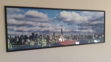 Cadre avec photo vue de Manhattan largeur 150 cm