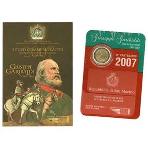 2 euro San Marino 2007 - Garibaldi (BU), Postzegels en Munten, Munten | Europa | Euromunten, Losse munt, 2 euro, San Marino, Ophalen of Verzenden