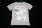 T-shirt garçon gris avec dessin sur le devant, Taille: 13 an, Enlèvement ou Envoi, Utilisé, Garçon, Chemise ou À manches longues