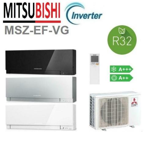 Mitsubishi Premium EF : Pompe à chaleur Inverter R32 wifi A+, Electroménager, Climatiseurs, Neuf, Climatisation murale, 100 m³ ou plus grand