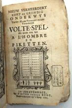 Vermakelyk Volte-spel 1721 & l'hombre & Espadille forcé etc., Antiquités & Art, Enlèvement ou Envoi