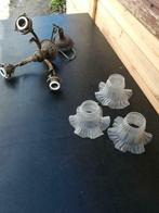 Bronzen kroonluchter 1900, Antiek en Kunst, Ophalen, Brons