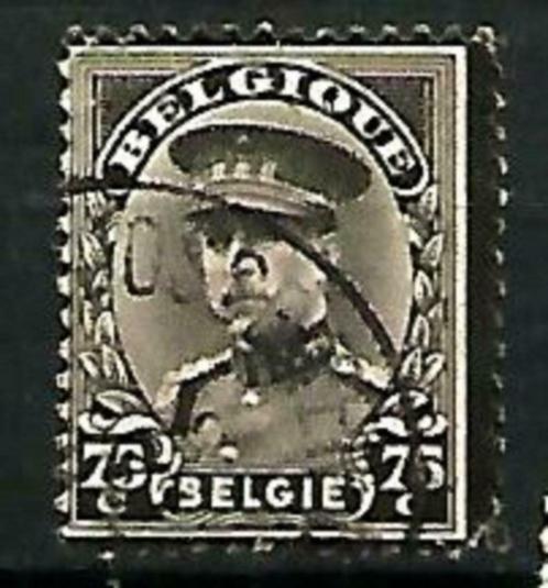 België 1934 Rouwzegel Kon. Albert I OBP 384, Postzegels en Munten, Postzegels | Europa | België, Gestempeld, Overig, Koninklijk huis