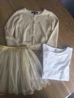 Gouden setje 104-110, Kinderen en Baby's, Meisje, Ophalen of Verzenden, Zo goed als nieuw, Setje