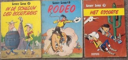 3 oude lucky luke stripboeken, Livres, BD, Utilisé, Enlèvement ou Envoi
