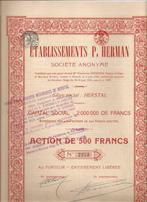 Eau-forte P. Herman - Herstal, Timbres & Monnaies, 1920 à 1950, Action, Enlèvement ou Envoi
