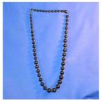 §  collier sautoir (n5) perle noire, Bijoux, Sacs & Beauté, Colliers, Synthétique, Noir, Utilisé, Enlèvement ou Envoi