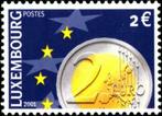 Luxemburg 2001 : Euro - 2 euro munt, Postzegels en Munten, Postzegels | Europa | Overig, Luxemburg, Verzenden, Postfris