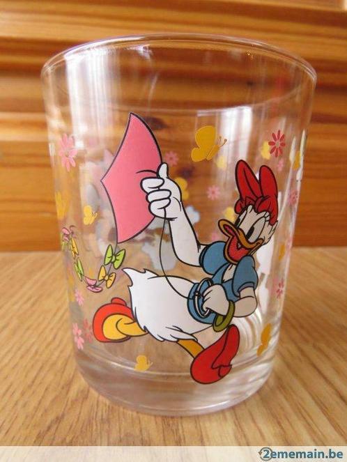 splendide verre avec daisy, mickey et minnie de collection, Collections, Verres & Petits Verres, Utilisé