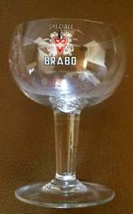 Bier brouwerij glas Brabo op voet Huyghe Melle, Verzamelen, Ophalen of Verzenden, Zo goed als nieuw, Bierglas