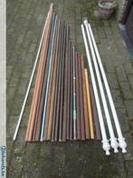 gordijn stokken houten gordijnstokken gordijnroede, Huis en Inrichting, Ophalen, Gebruikt, Wit