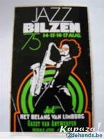 jazz bilzen 1975 Sticker, Comme neuf, Enlèvement ou Envoi