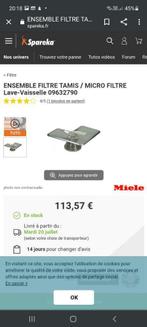 Miele G118 roestvrijstalen gaasfilter of vergelijkbaar, Ophalen of Verzenden, Zo goed als nieuw