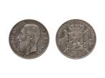 10266 * LEOPOLD II * 50 cent 1886 vlaams * prachtig, Postzegels en Munten, Munten | België, Zilver, Verzenden