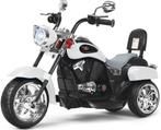 Elektrische Motorfiets Trike Driewieler Vanaf 3 jaar. Wit, Kinderen en Baby's, Speelgoed | Buiten | Voertuigen en Loopfietsen