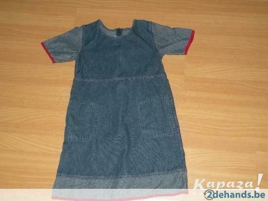 Jeanskleed met korte mouwen 140, Kinderen en Baby's, Kinderkleding | Maat 140, Gebruikt, Meisje, Jurk of Rok, Ophalen of Verzenden