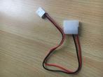 2-pins voedingskabel naar molex, Computers en Software, Pc- en Netwerkkabels, Ophalen of Verzenden, Nieuw