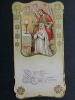 oud prentje souvenir de communion, Collections, Envoi, Image pieuse