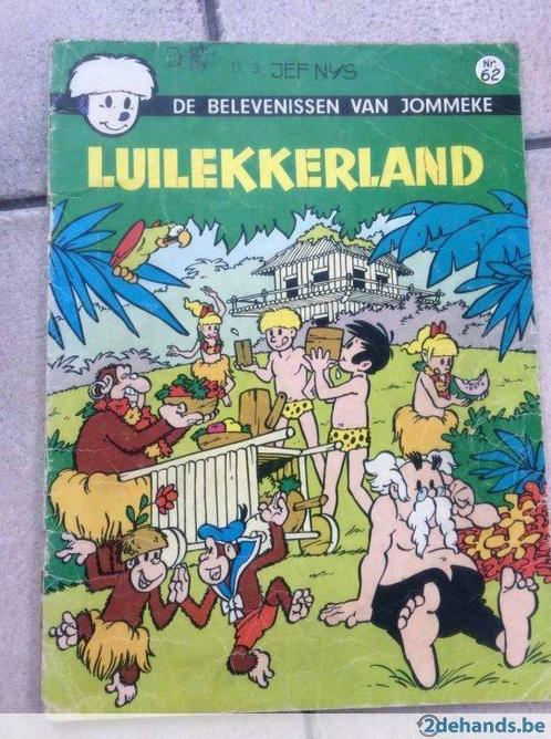 Jommeke Nr. 62 Luilekkerland, Boeken, Stripverhalen, Gelezen, Ophalen of Verzenden