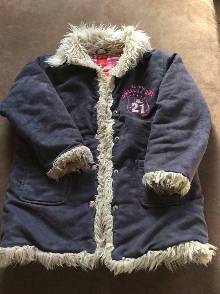 Manteau Esprit bleu tissus « nubuck « taille 8-9 ans mi-sais, Kinderen en Baby's, Kinderkleding | Maat 128, Gebruikt, Meisje, Jas