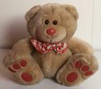 Schattige grote knuffelbeer met strik (30 cm), Kinderen en Baby's, Ophalen of Verzenden, Zo goed als nieuw, Beer